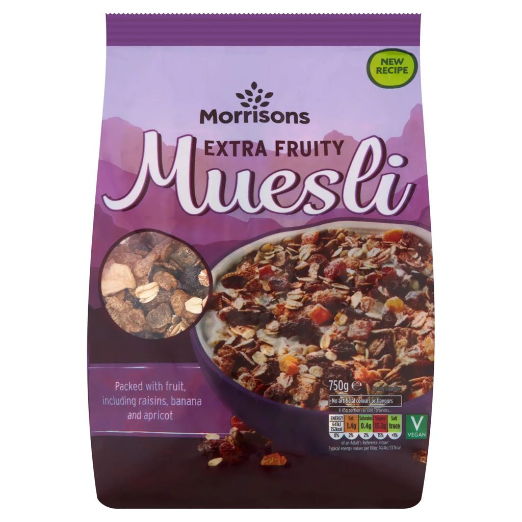 Morrisons Extra Fruity Muesli 750g - UK Food & Drink - 5010251581079