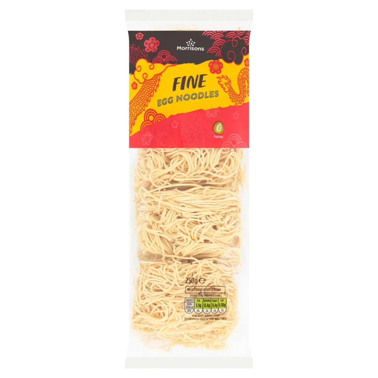 Morrisons Fine Egg Noodles 250g - UK Food & Drink - 5010251562832