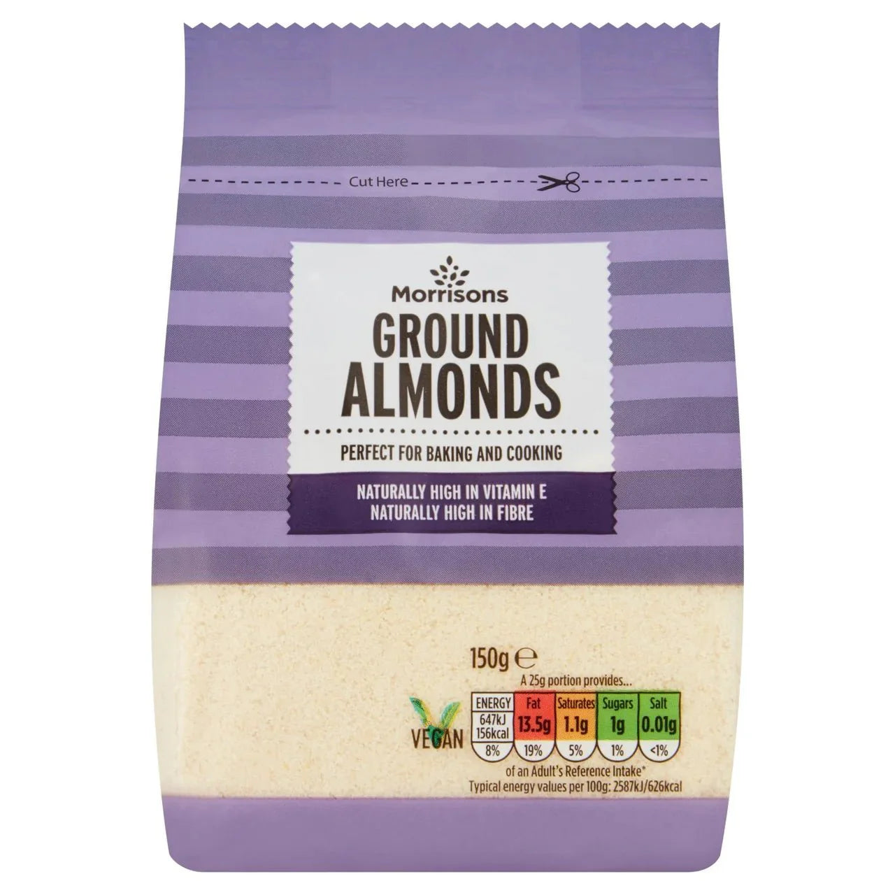 Morrisons Ground Almonds 150g - UK Food & Drink - 5010251919810