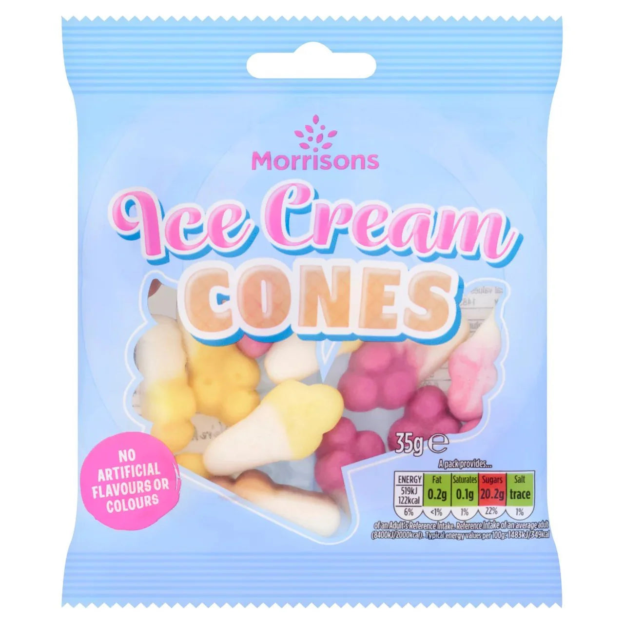 Morrisons Ice Cream Cones 35g - UK Food & Drink - 5010525164762