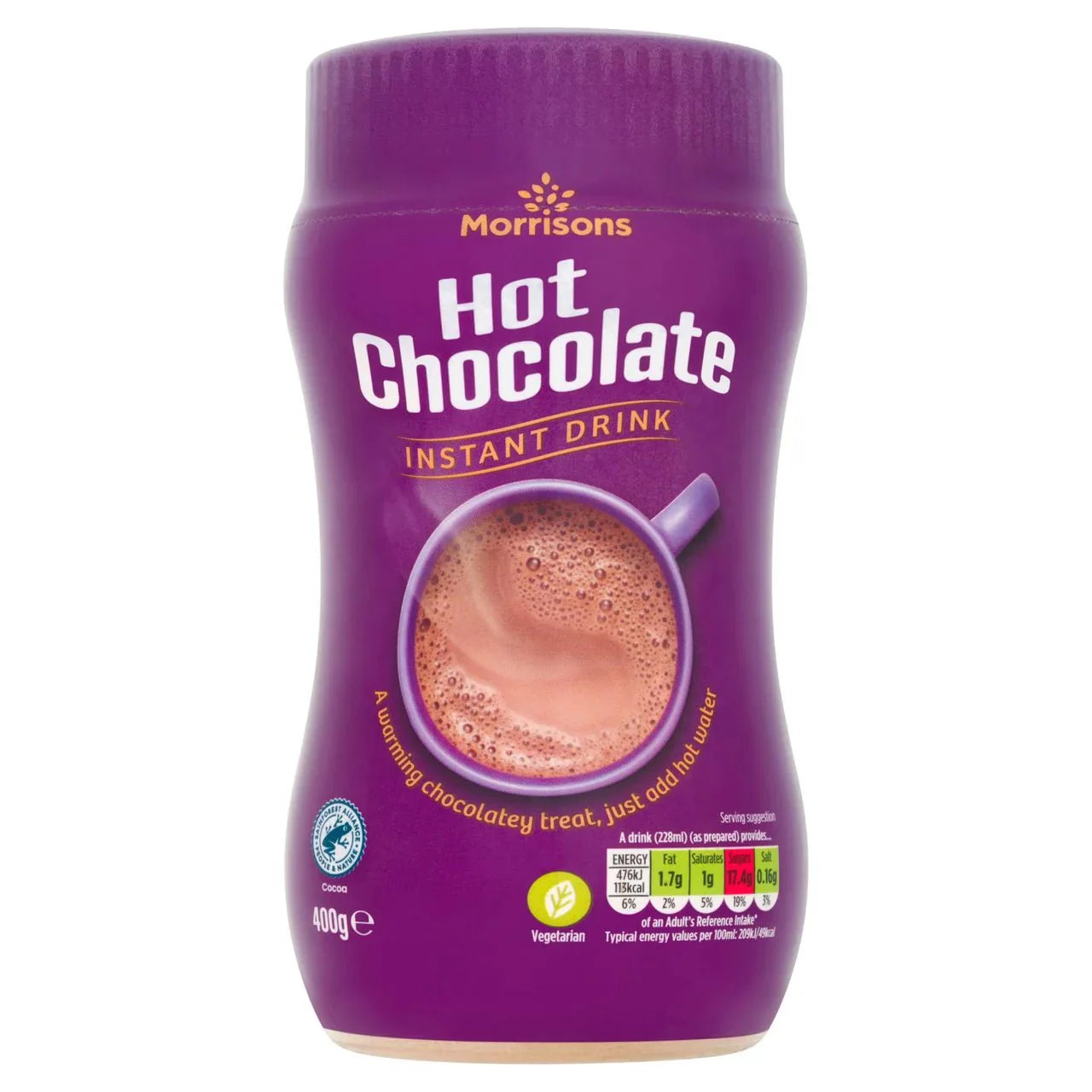 Morrisons Instant Hot Chocolate 400g - UK Food & Drink - 5010251953173