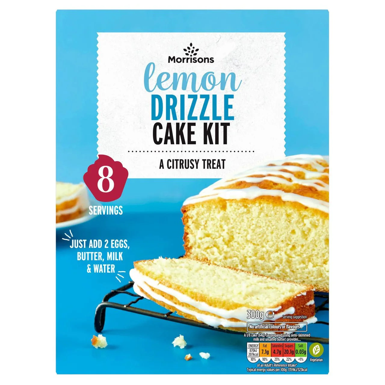 Morrisons Lemon Drizzle Cake Mix 320g - UK Food & Drink - 5010251683797