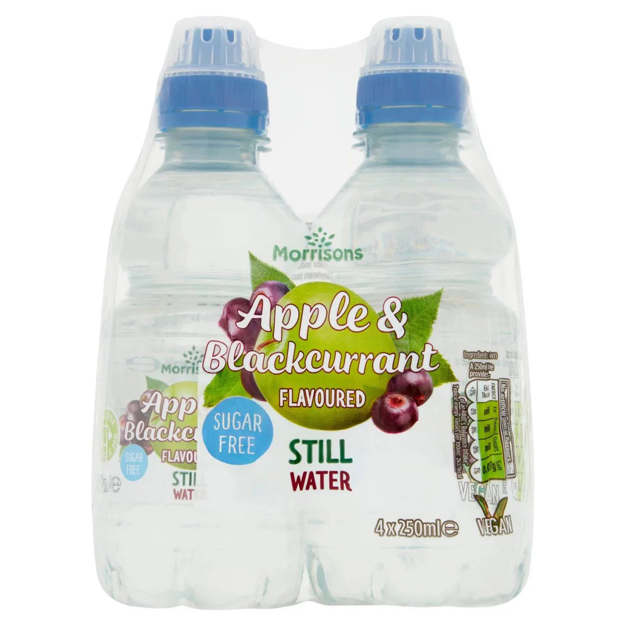 Morrisons Nas Apple & Bcurr Water 4x250ml - UK Food & Drink - 5010251510932
