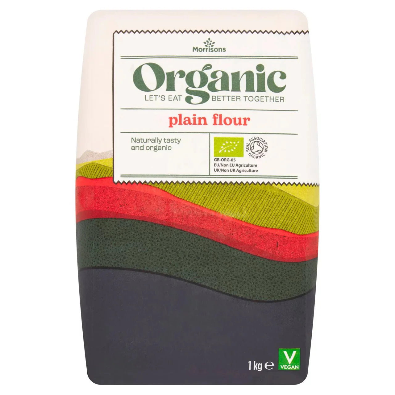 Morrisons Organic Plain Flour 1kg - UK Food & Drink - 5010251919964