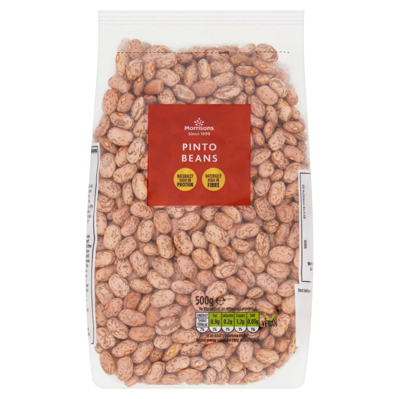 Morrisons Pinto Beans 500g - UK Food & Drink - 5010251554875