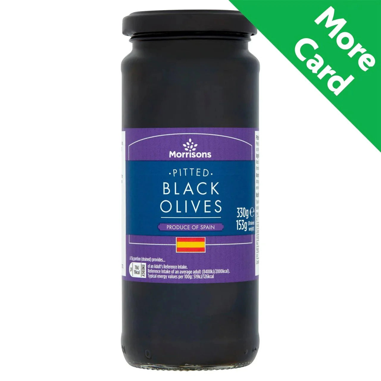 Morrisons Pitted Black Hojiblanca Olives In Brine 330g - UK Food & Drink - 5010251508496