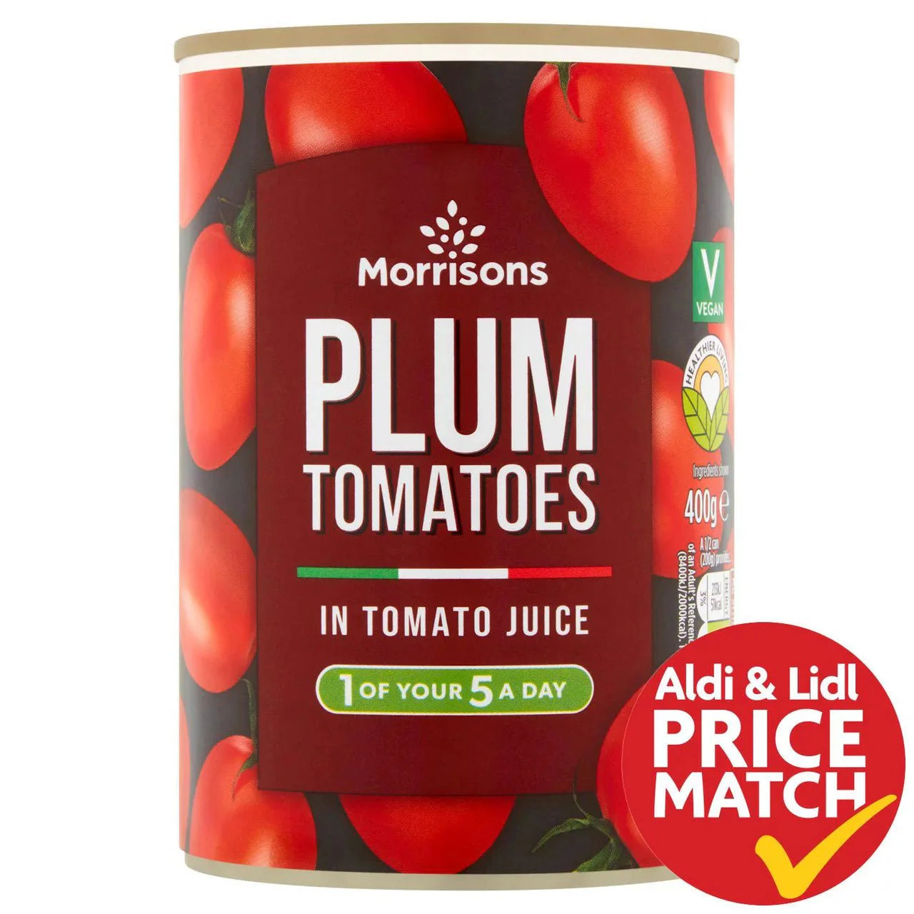 Morrisons Plum Tomatoes 400g - UK Food & Drink - 5010251535485