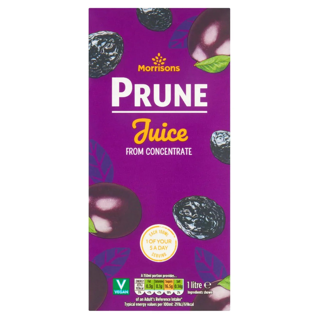 Morrisons Prune Juice 1 litre - UK Food & Drink - 5010525320670