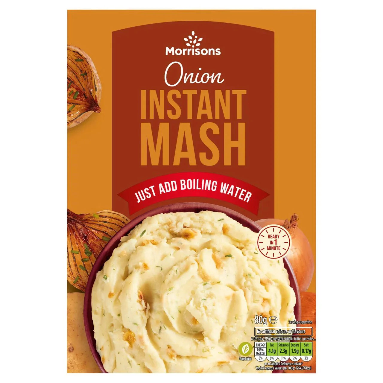 Morrisons Roasted Onion Mash 80g - UK Food & Drink - 5010251535379