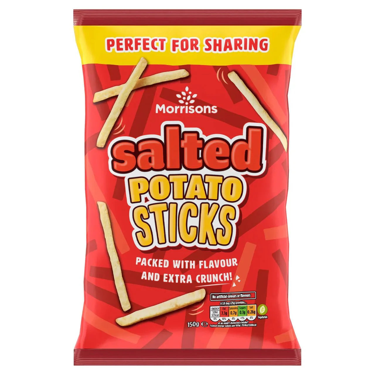 Morrisons Salted Potato Sticks 150g - UK Food & Drink - 5010251772835