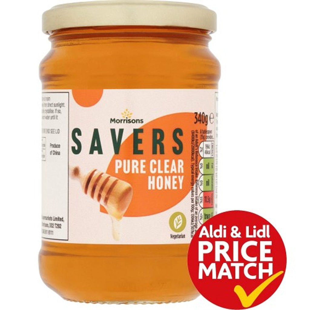 Morrisons Savers Honey 340g - UK Food & Drink - 5010251425618