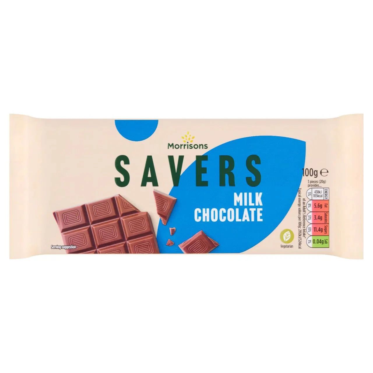Morrisons Savers Milk Chocolate 100g - UK Food & Drink - 5010251536918