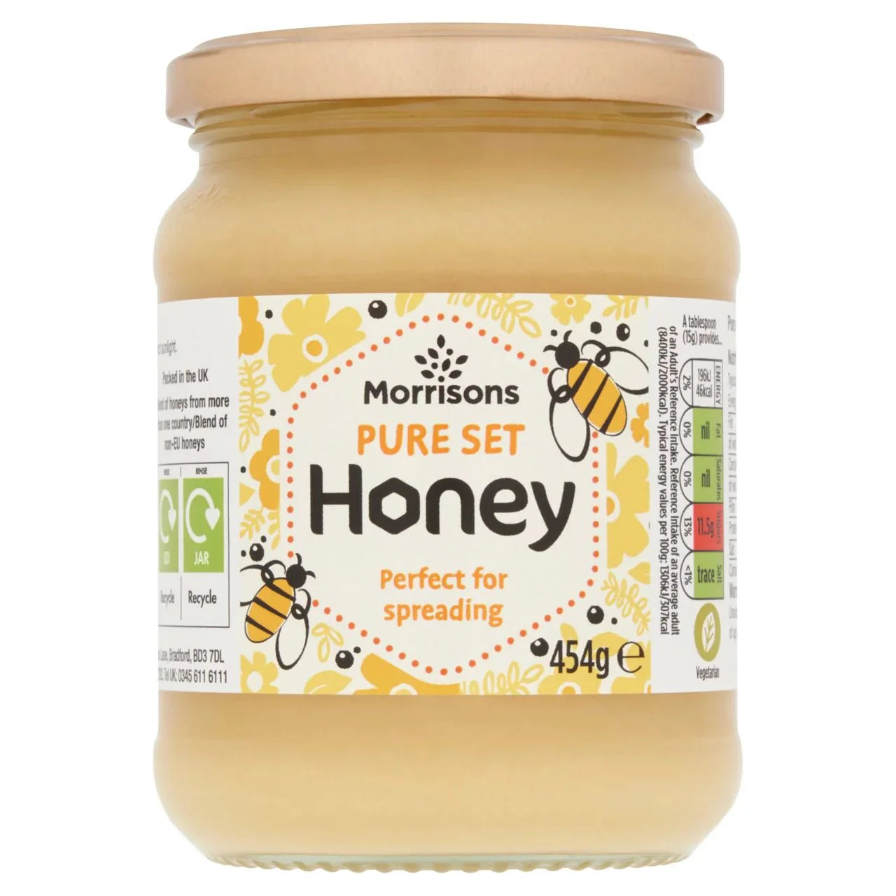 Morrisons Set Honey 454g - UK Food & Drink - 5010251450245