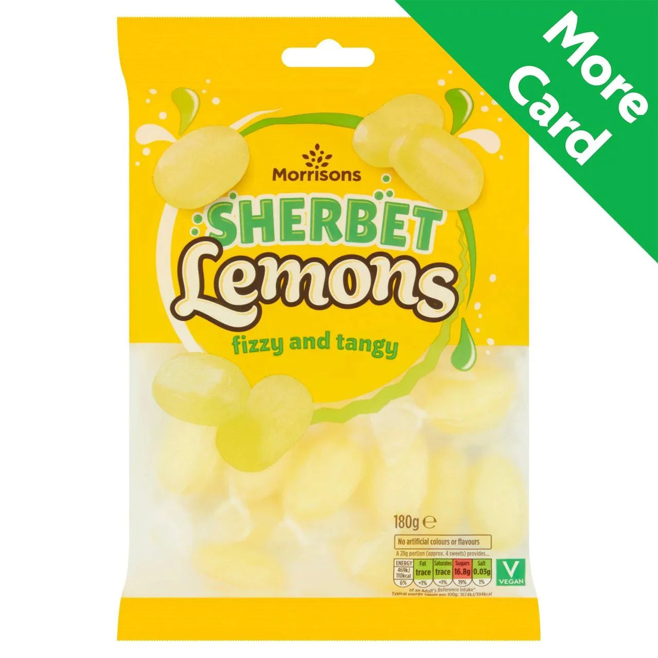 Morrisons Sherbet Lemon 180g - UK Food & Drink - 5010525234038