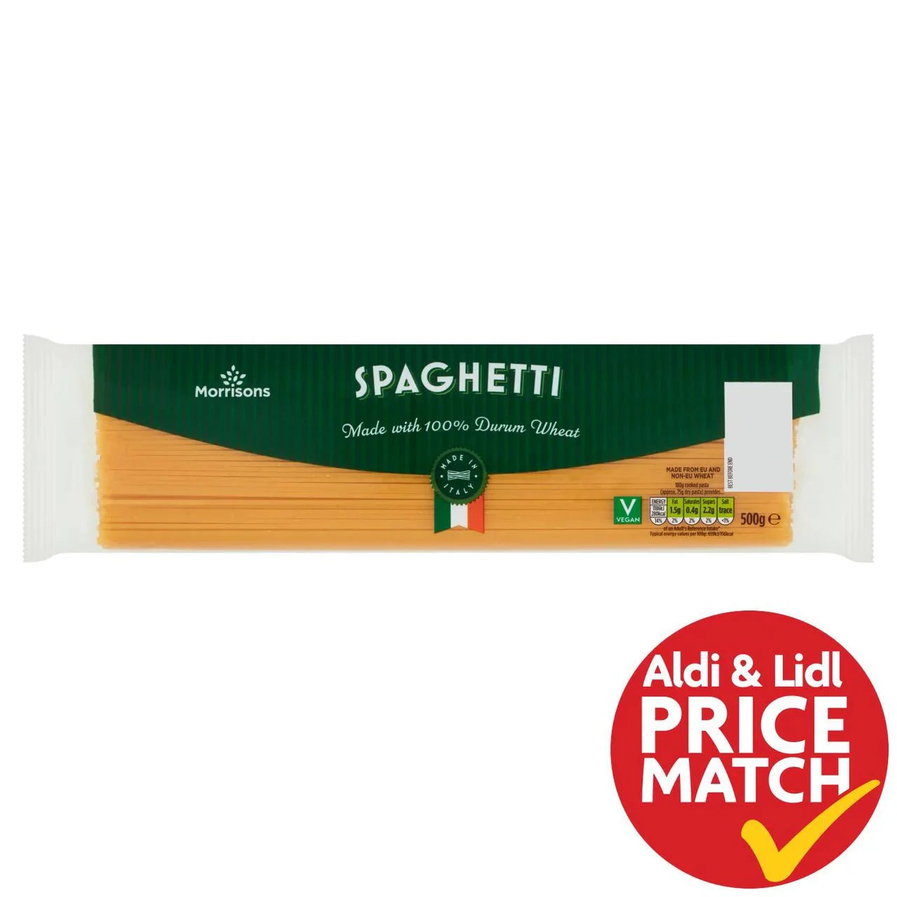 Morrisons Spaghetti 500g - UK Food & Drink - 5010251624042