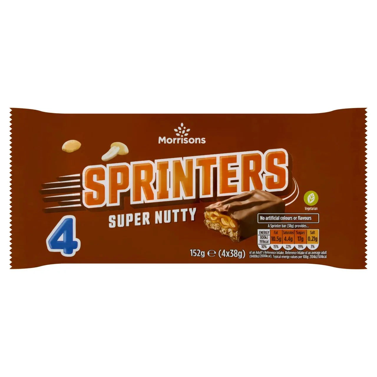 Morrisons Spinters 4x38g - UK Food & Drink - 5010251920632