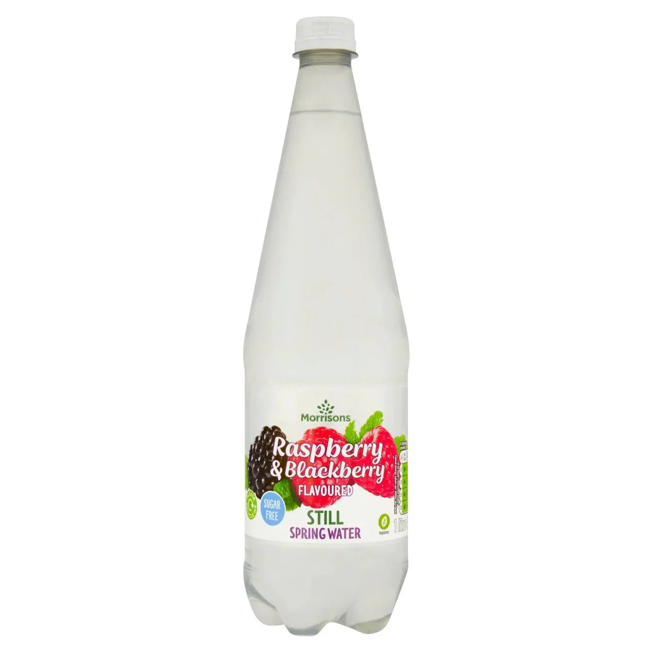 Morrisons Still Raspberry & Blackberry Flavoured Spring Water 1l - UK Food & Drink - 5010525356099