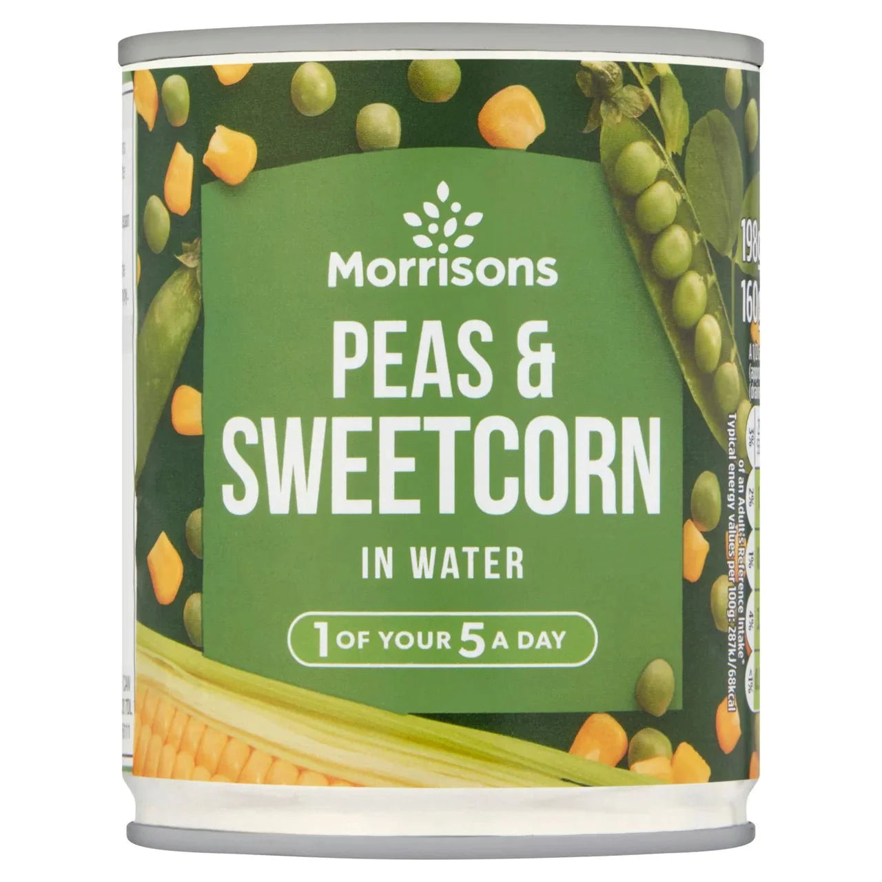 Morrisons Sweet Corn & Peas in Water 198g - UK Food & Drink - 5010251834489