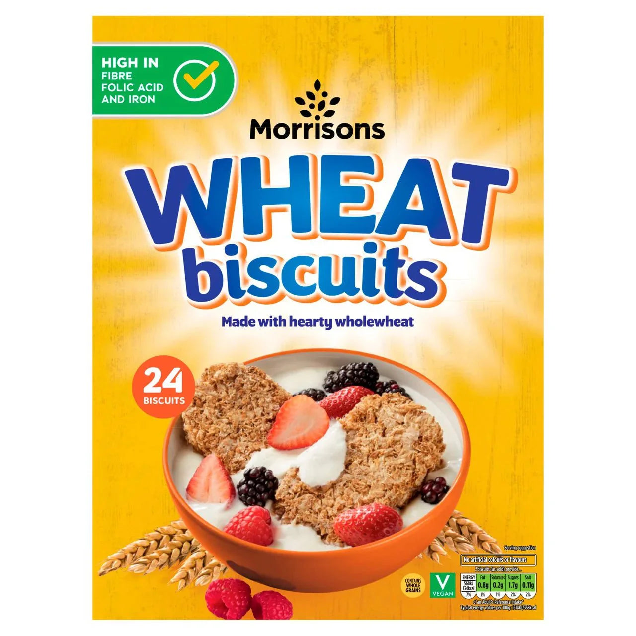 Morrisons Wheat Biscuits 24pk - UK Food & Drink - 5010251523192