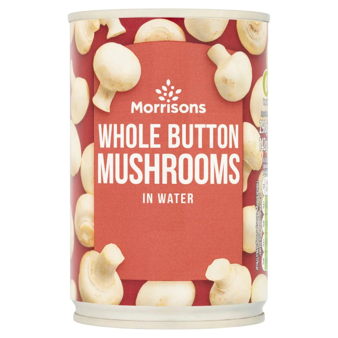 Morrisons Whole Button Mushrooms 290g - UK Food & Drink - 5010251535621