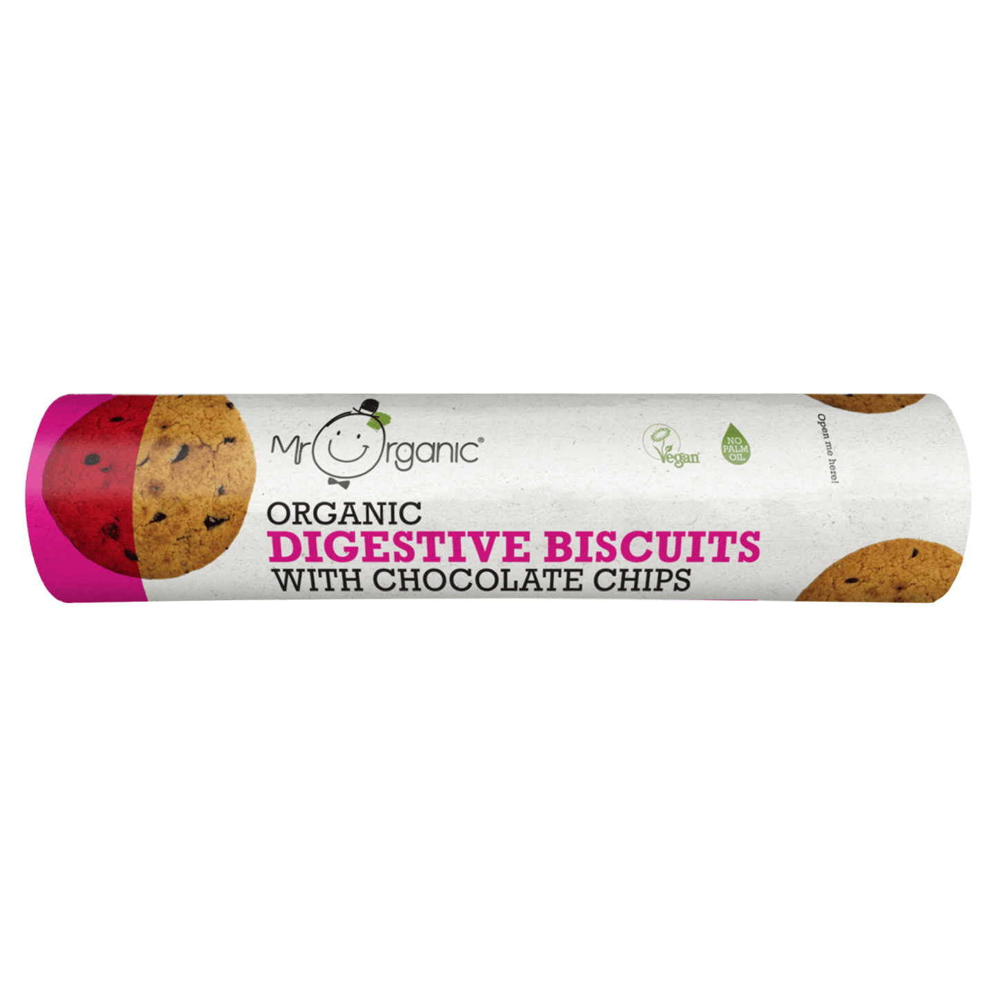 Mr Organic Digestive Biscuits with Chocolate Chips 250g - UK Food & Drink - 5060178074154