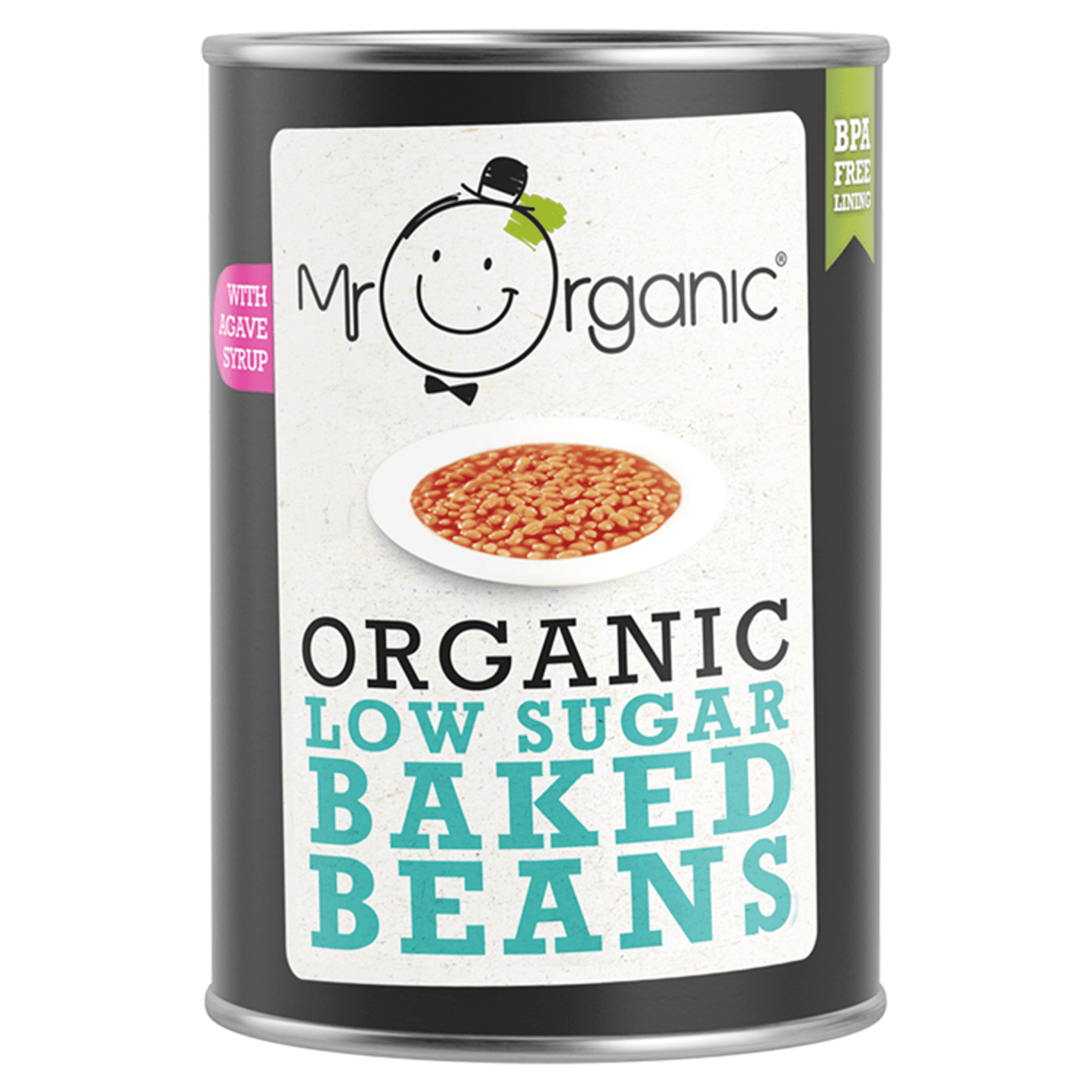 Mr Organic Low Sugar Baked Beans 400g - UK Food & Drink - 5060178073898