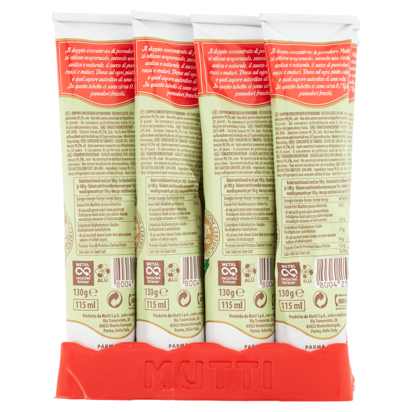 Mutti Tomato Puree Paste 130g - UK Food & Drink - 80042532