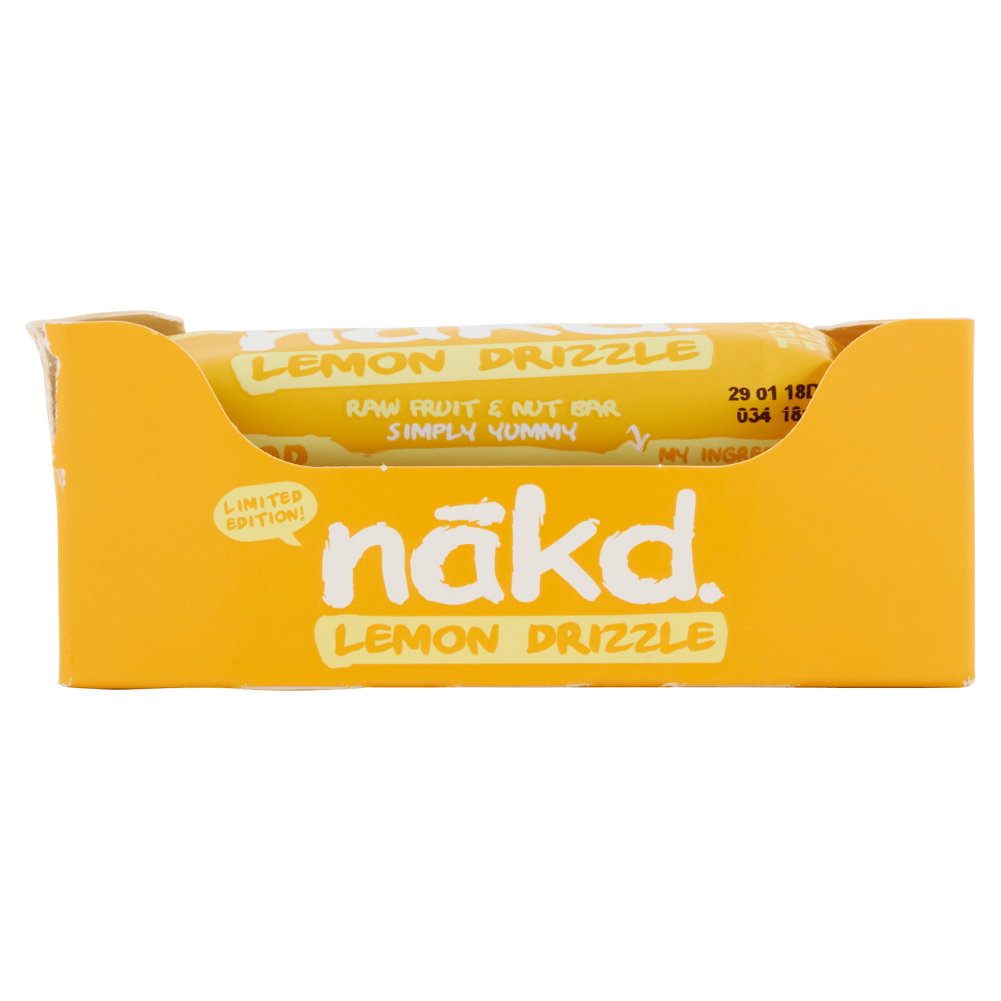 N_kd Raw Fruit & Nut Bar Lemon Drizzle 35g - UK Food & Drink - 5060088705926