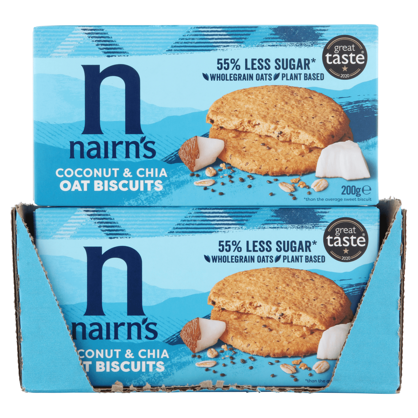 Nairn's Coconut & Chia Oat Biscuits 200g - UK Food & Drink - 612322001063