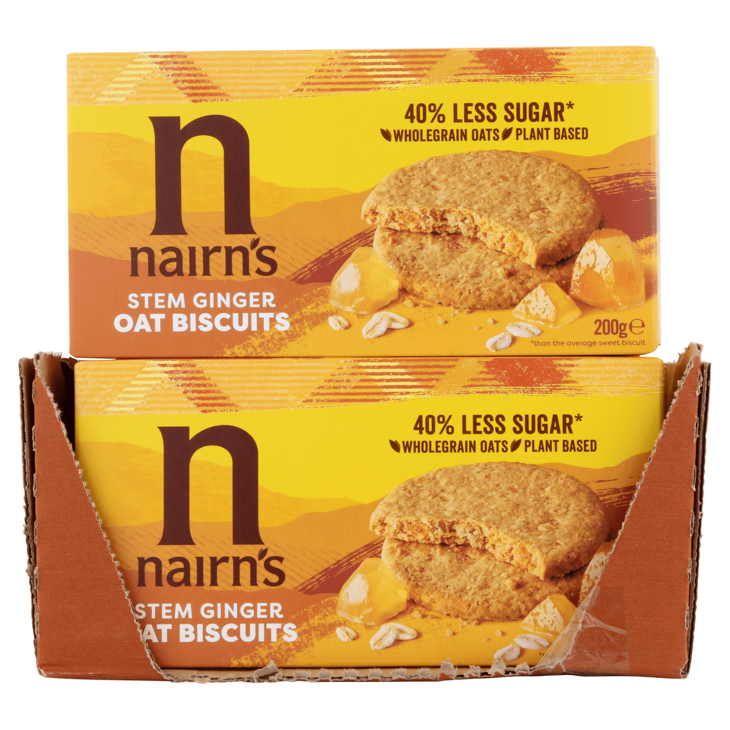 Nairn's Stem Ginger Oat Biscuits 200g - UK Food & Drink - 61232201047