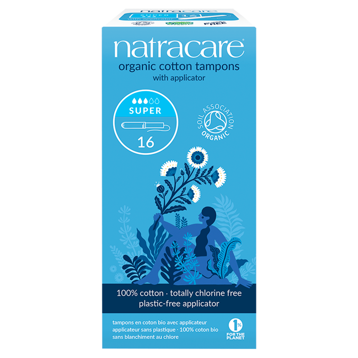 Natracare Organic Applicator Tampons Super - UK Food & Drink - 782126009005