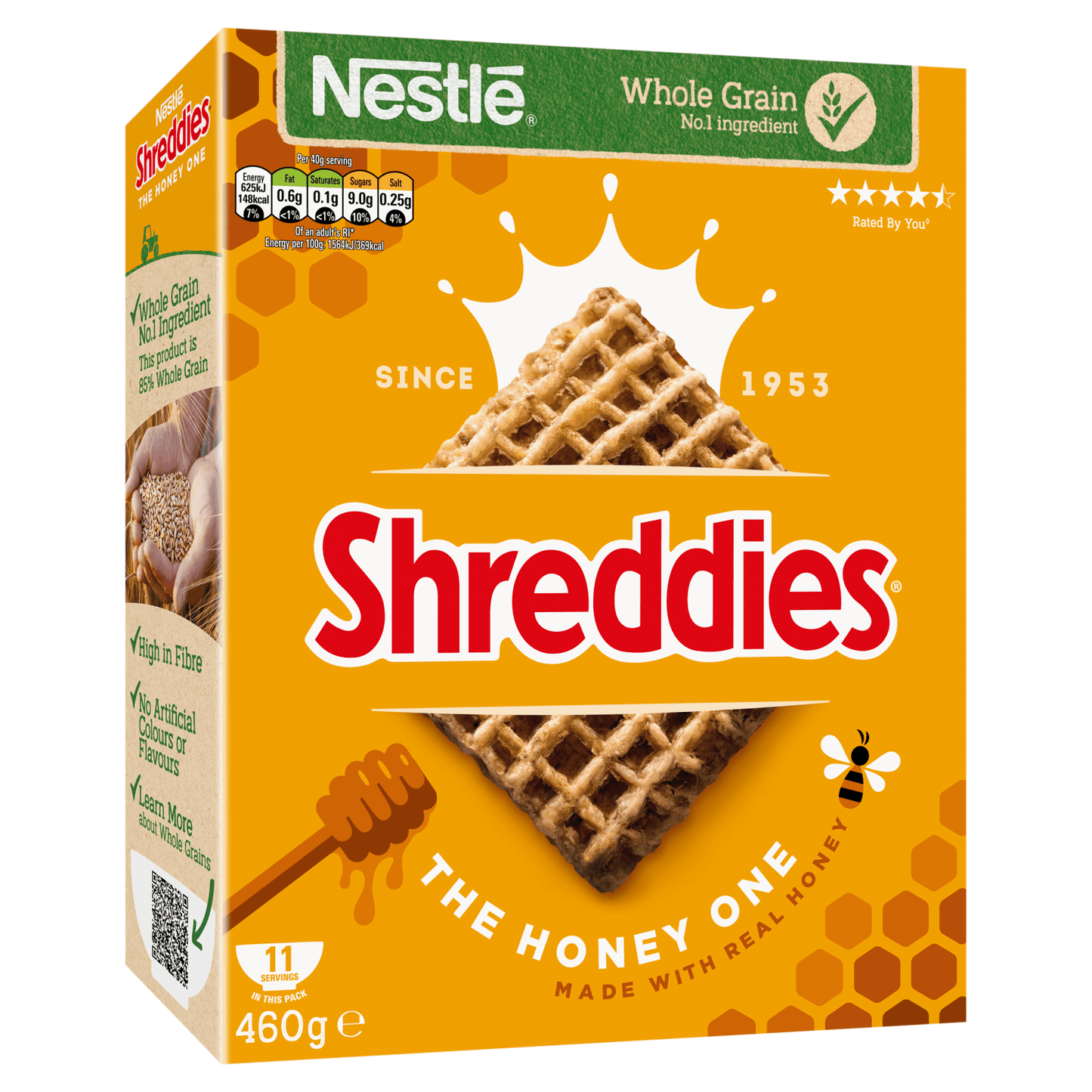 Nestlé Shreddies The Honey One 460g - UK Food & Drink - 7613287944450