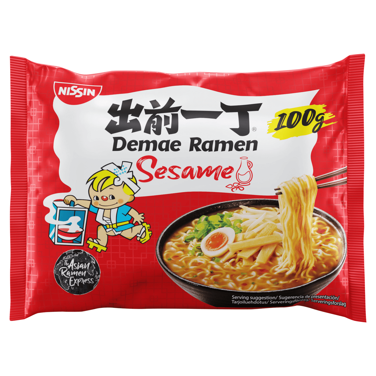 Nissin Sesame Demae Ramen 100g - UK Food & Drink - 8712429350407