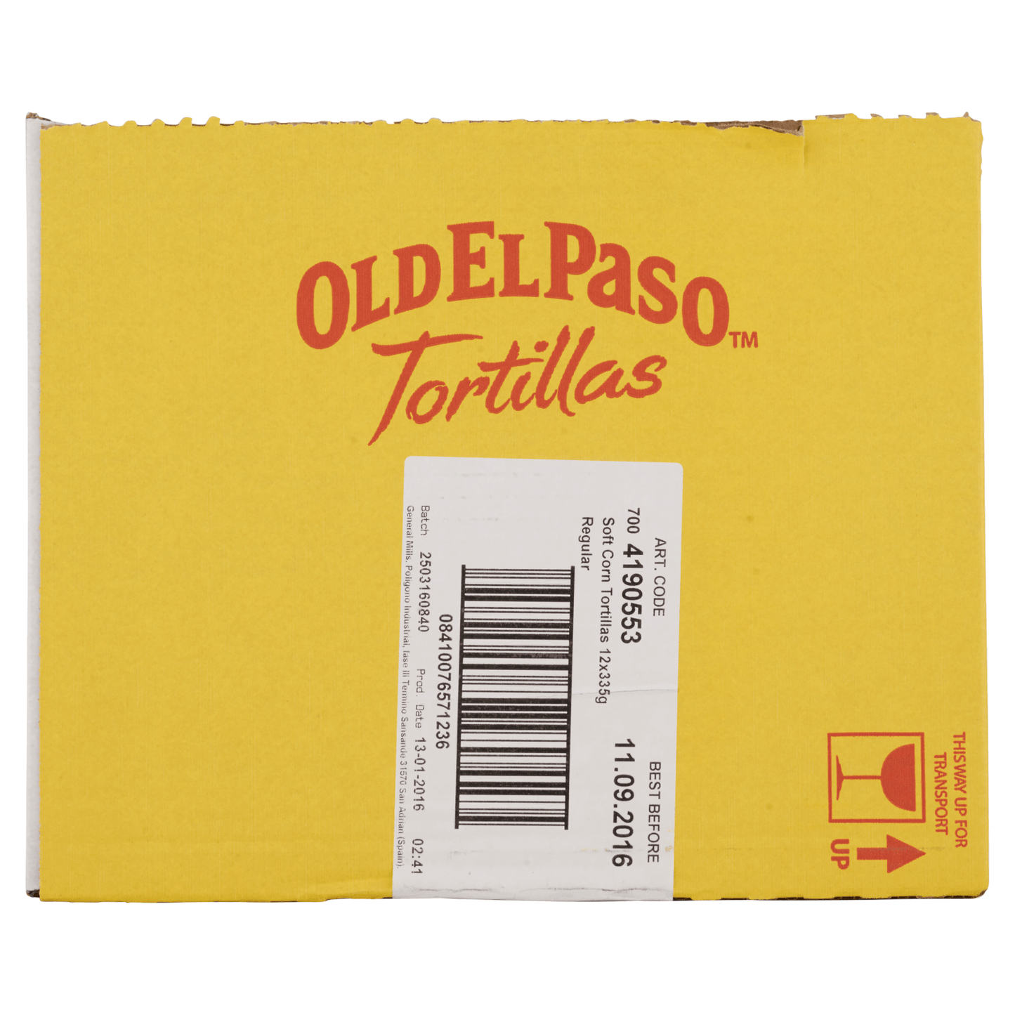 Old El Paso Regular Super Soft Corn & Wheat Tortillas x8 335g - UK Food & Drink - 8410076471239