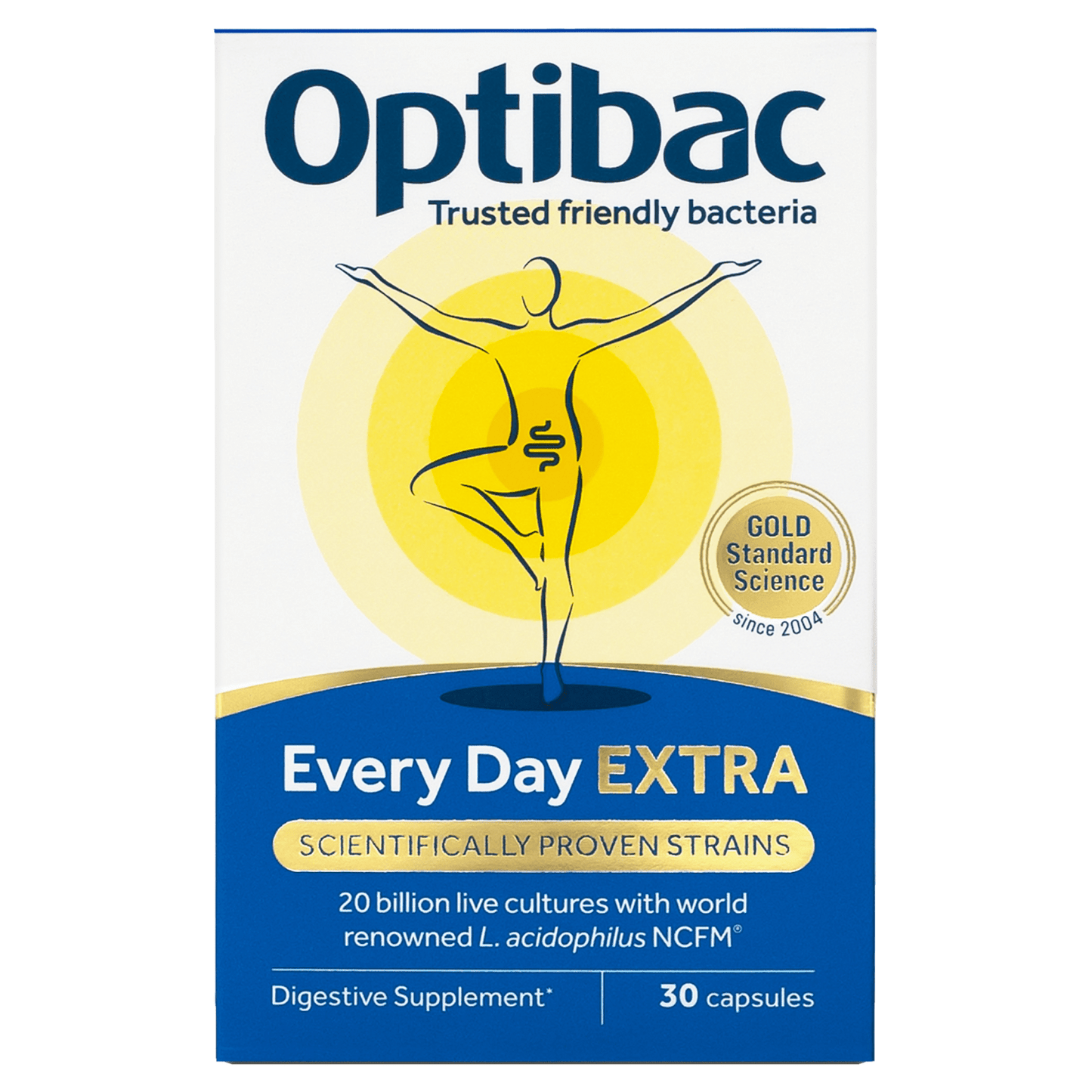 Optibac Every Day Extra Digestive Supplement 30 Capsules - UK Food & Drink - 5060086610376