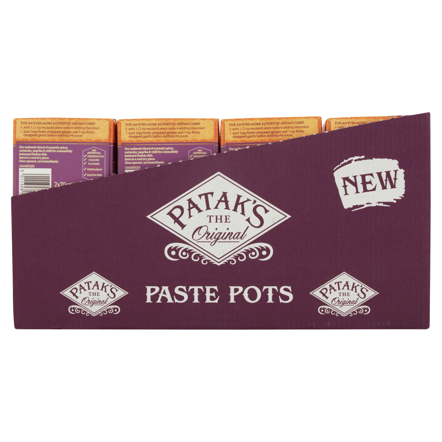 Patak's The Original Madras Paste Pots 2 x 70g - UK Food & Drink - 5011308900942