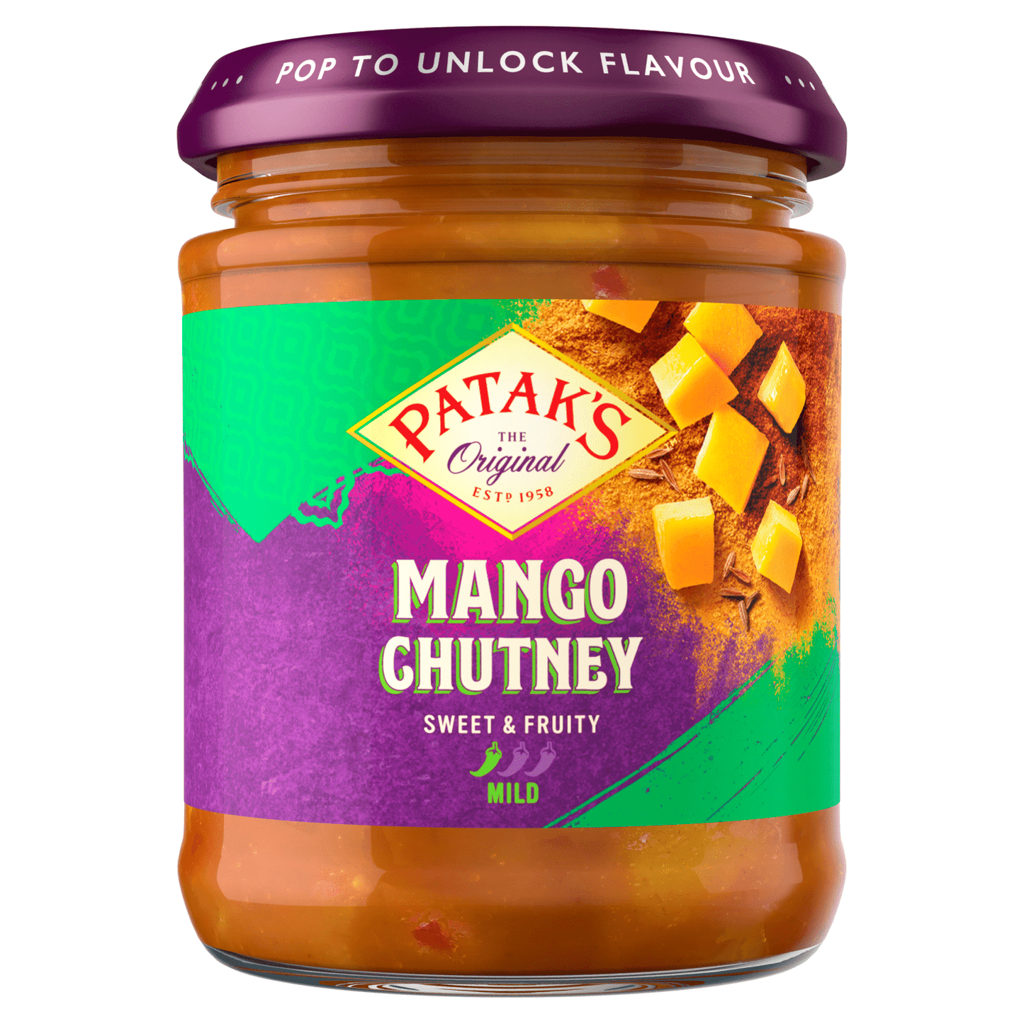 Patak's The Original Mango Chutney 210g - UK Food & Drink - 5011308510264