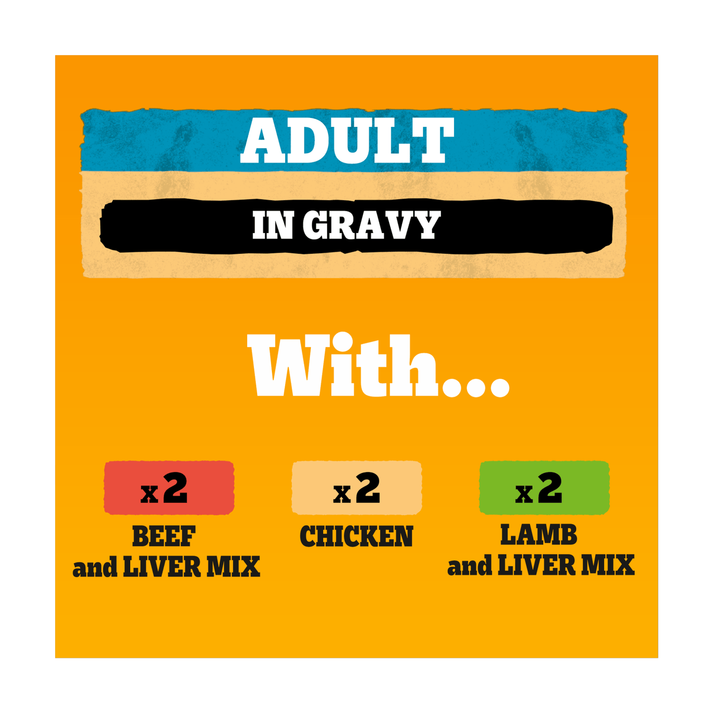 PEDIGREE® Adult Wet Dog Food Mixed Selection in Gravy 6 x 400g Can - UK Food & Drink - 5000166061643