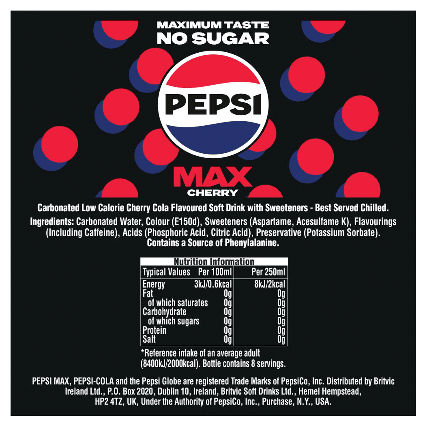 Pepsi Max 1.25 Litres - UK Food & Drink - 4060800178008