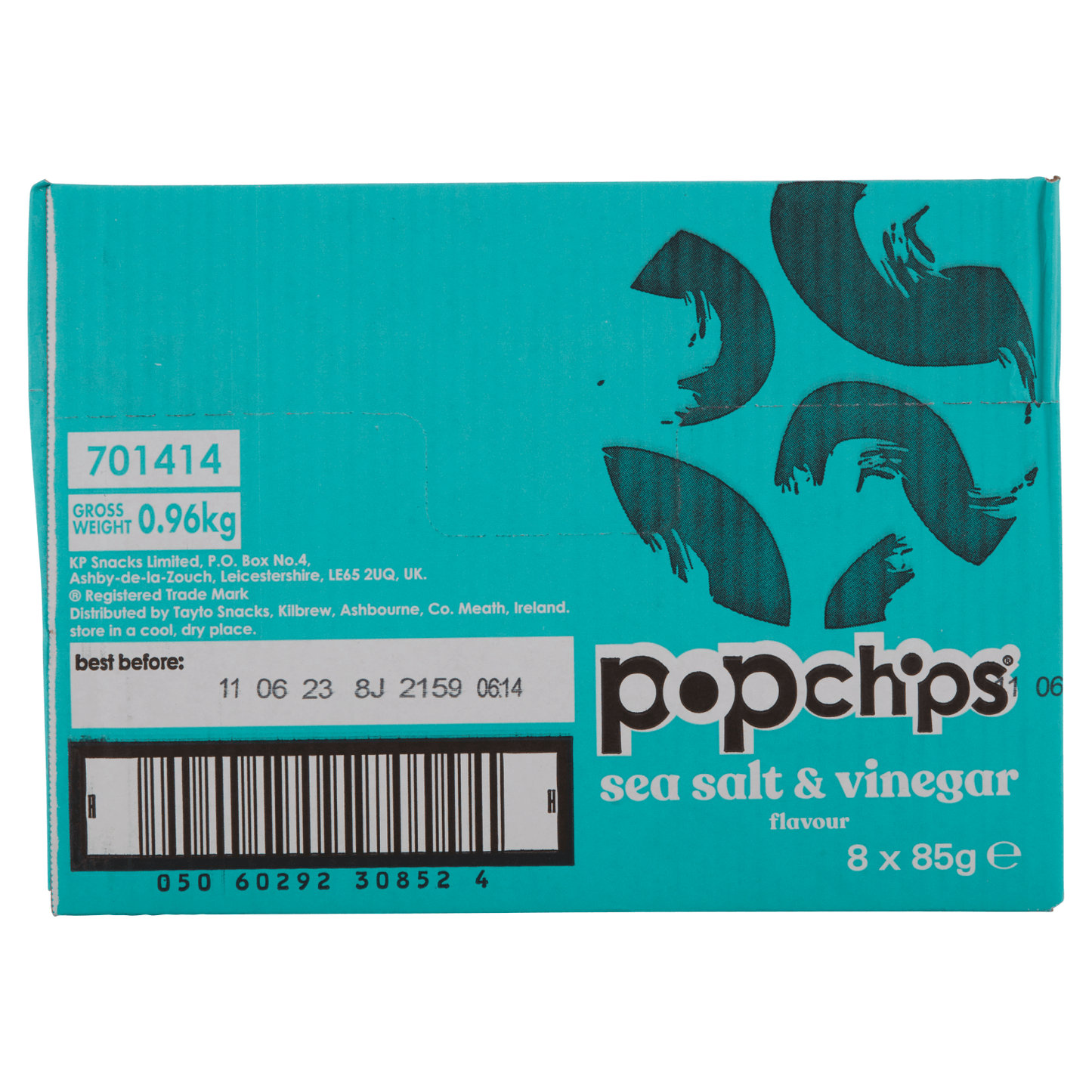 Popchips Sea Salt & Vinegar Flavour Potato Snacks 85g - UK Food & Drink - 5060292308500