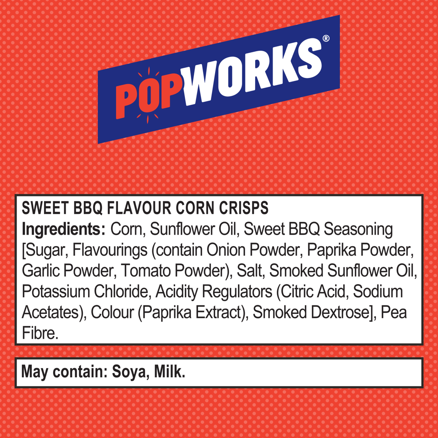 Popworks Sweet Barbecue Grab Bag Popped Crisps 28g - UK Food & Drink - 5000328015644