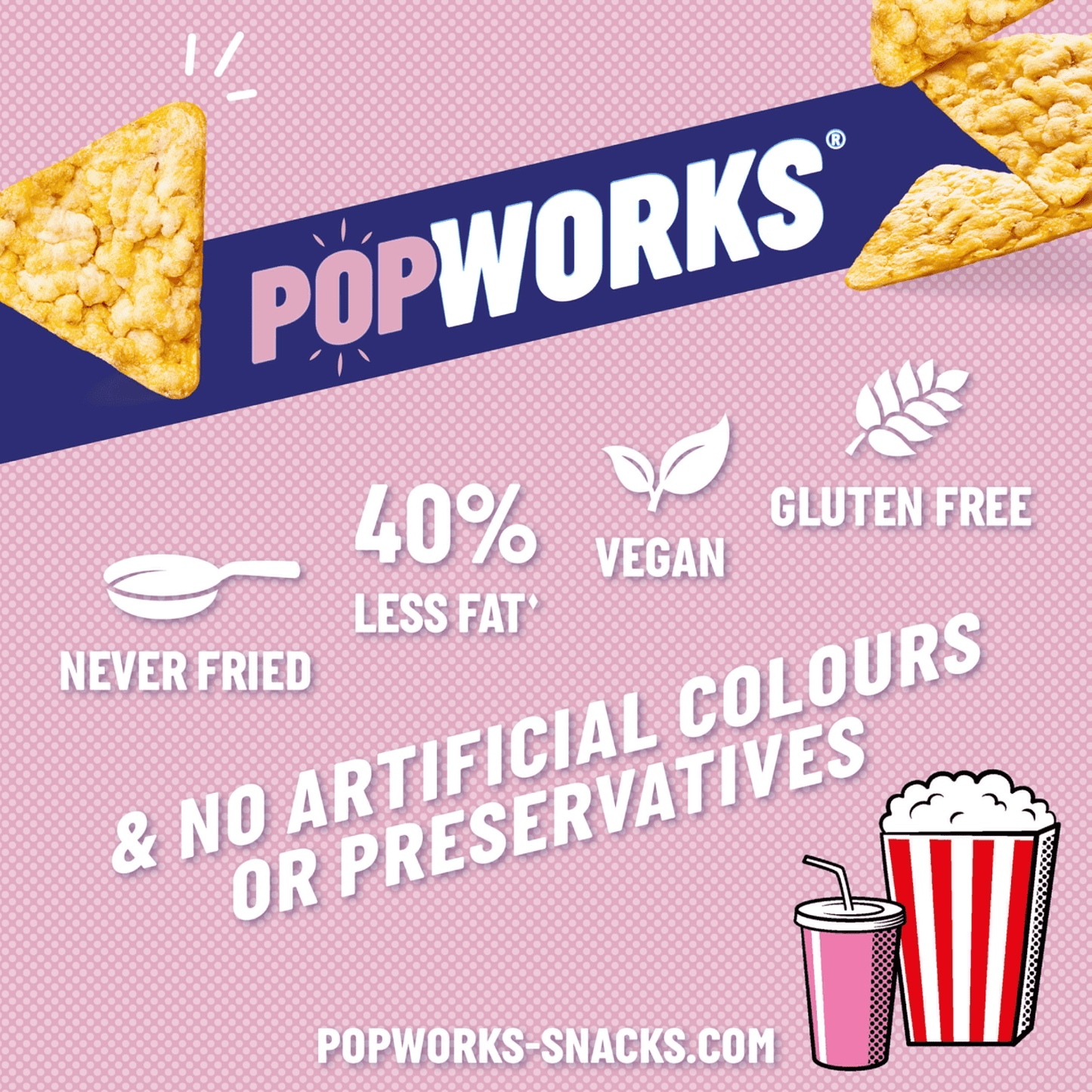 Popworks Sweet & Salty Grab Bag Popped Crisps 28g - UK Food & Drink - 5000328015583