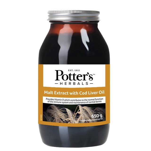Potters Malt Extract Cod Liver Oil - UK Food & Drink - 5014734000606