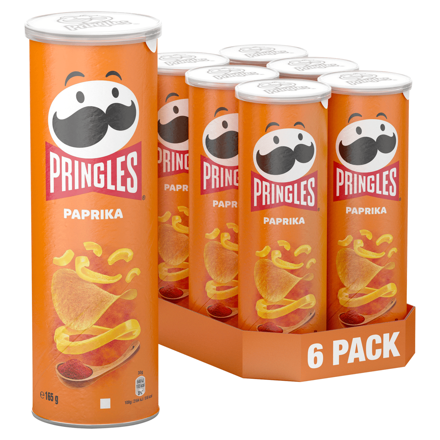 Pringles Paprika Sharing Crisps 165g - UK Food & Drink - 5053990161669
