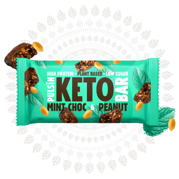 Pulsin Choc Mint & Peanut Keto Bar - UK Food & Drink - 5060142012700