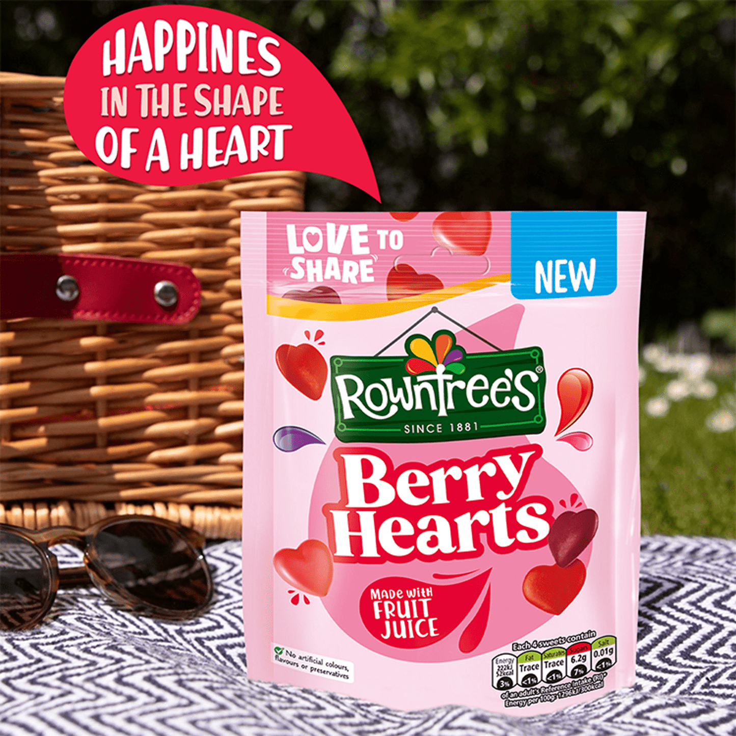 Rowntree's Berry Hearts 115g - UK Food & Drink - 8593893786059