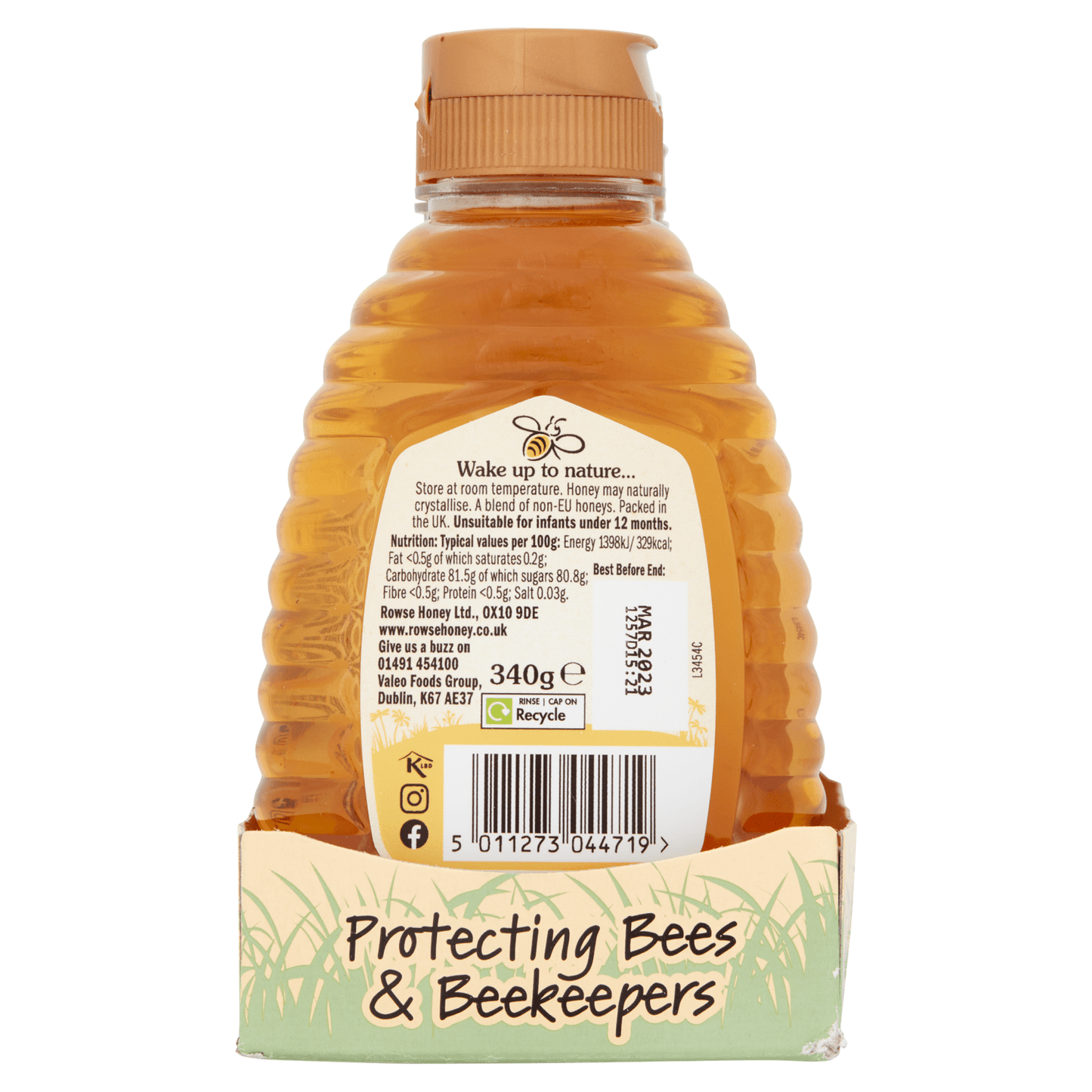 Rowse Light & Mild Honey 340g - UK Food & Drink - 5011273044719