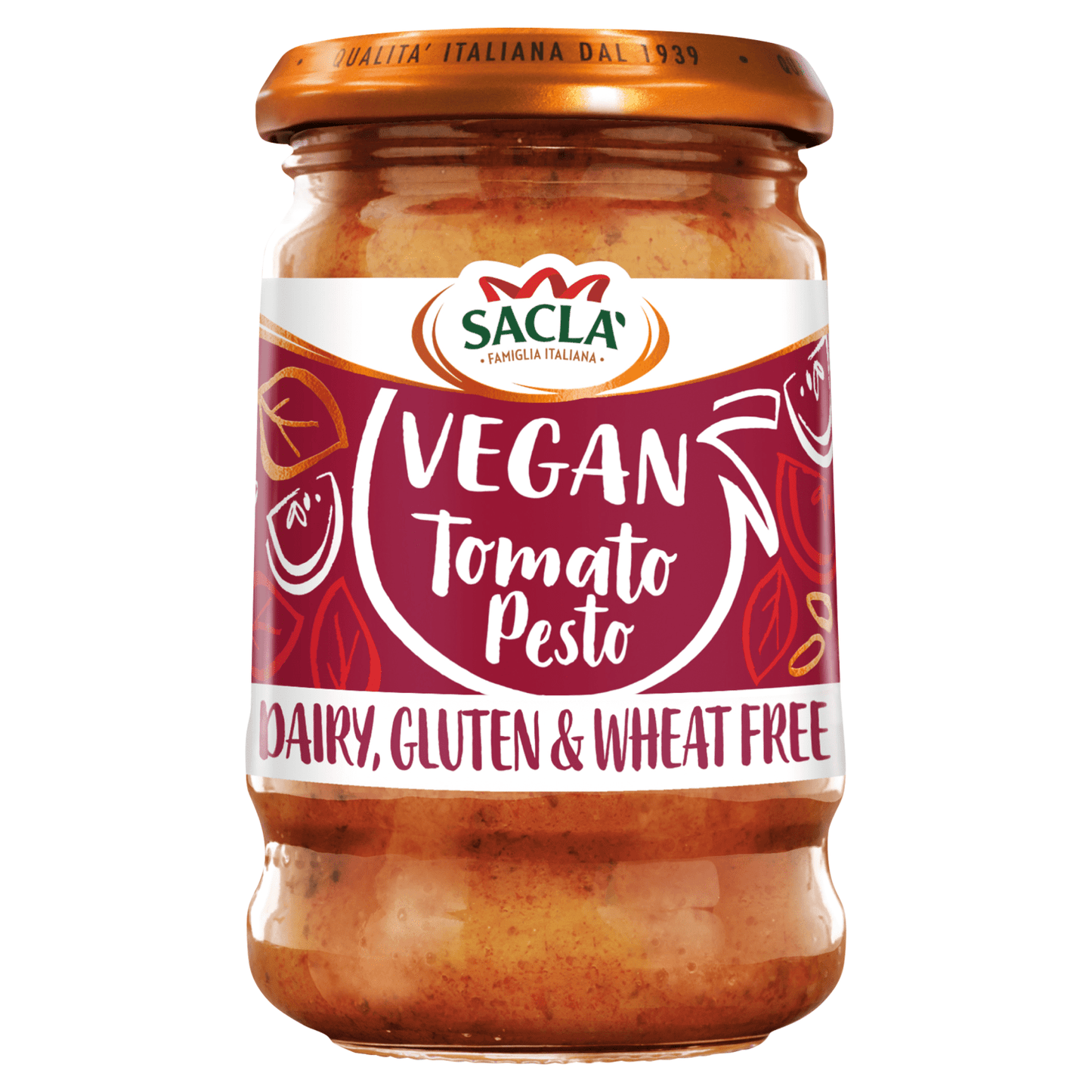 Sacla' Vegan Tomato Pesto 190g - UK Food & Drink - 8001060024823