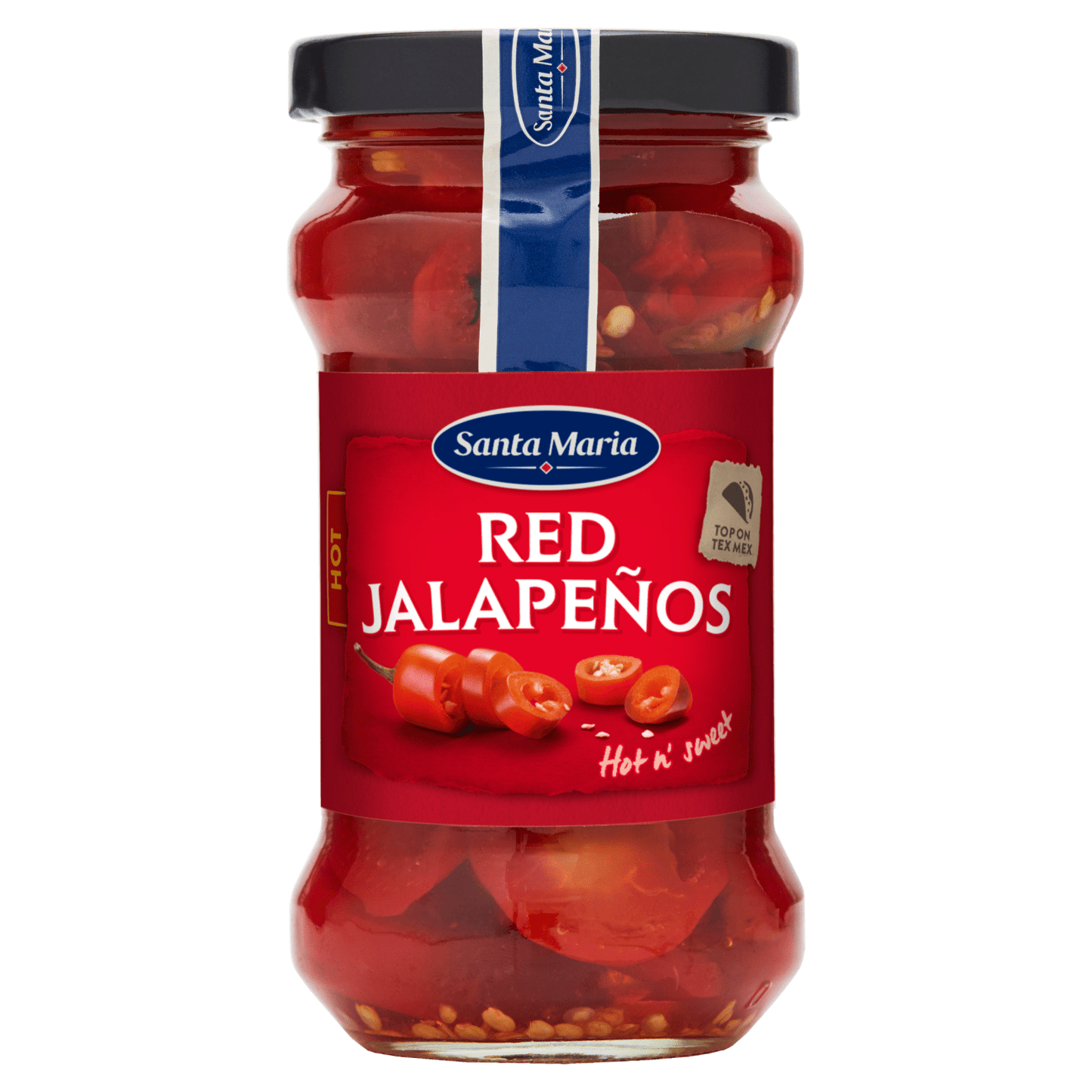 Santa Maria Hot Red Jalape–os 200g - UK Food & Drink - 7311312003348