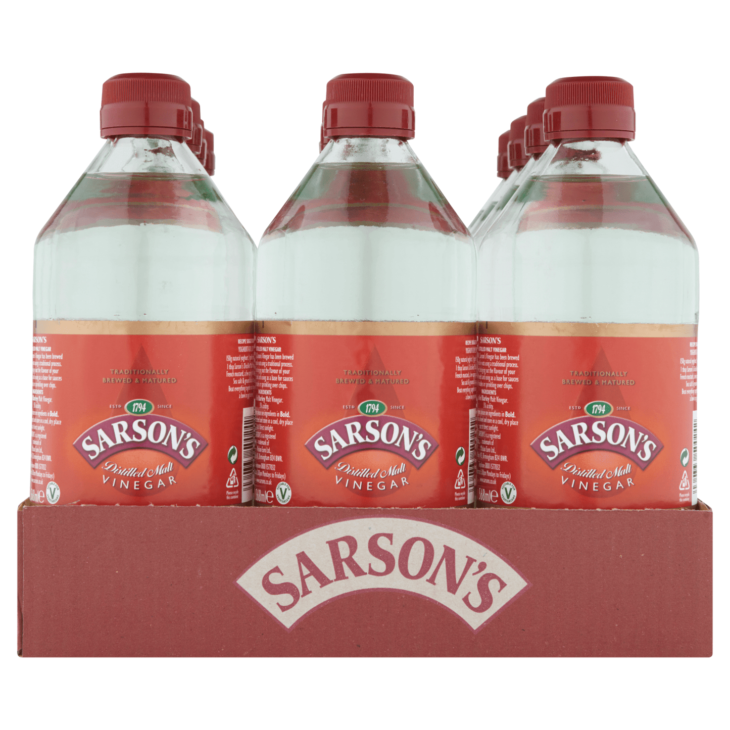 Sarson's Distilled Malt Vinegar 568ml - UK Food & Drink - 5060336500242